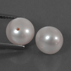 Gemas de perla crema natural de  ct, esfera / bola, opaco
