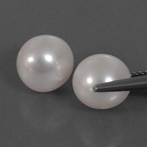 Gemas de perla crema natural de  ct, esfera / bola, opaco