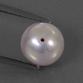 Perla rosa natural de 3,03 ct, esfera / bola, opaco