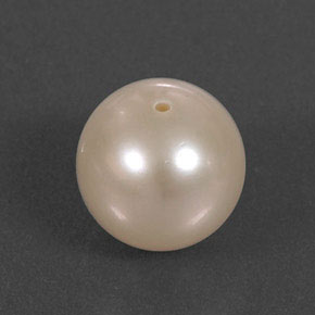 Perla rosa natural de 3,34 ct, esfera / bola, opaco