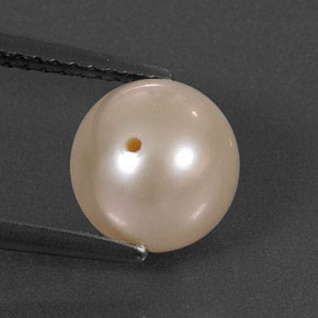 Perla rosa natural de 3,34 ct, esfera / bola, opaco