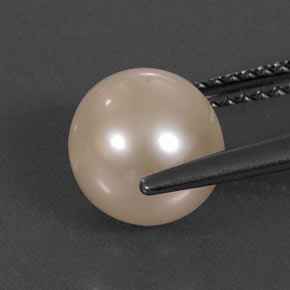 Perla rosa natural de 3,34 ct, esfera / bola, opaco