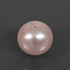 Perla rosa natural de 2,69 ct, esfera / bola, opaco