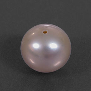 Perla rosa natural de 3,40 ct, esfera / bola, opaco