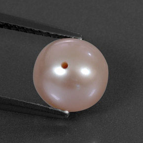 Perla Rosado crema natural de 3.16 ct, Esfera / Bola, Opaco