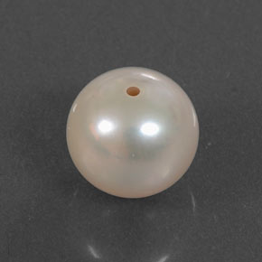 Perla rosa natural de 3,10 ct, esfera / bola, opaco
