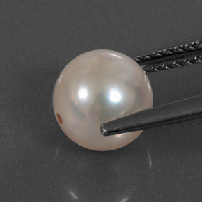 Perla rosa natural de 3,10 ct, esfera / bola, opaco