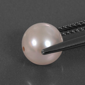 Perla rosa natural de 2,92 ct, esfera / bola, opaco