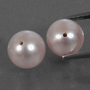 Gemas de Perla Rosado medio natural de 5.79 ct, Esfera / Bola, Opaco