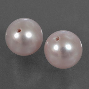 Gemas de Perla Rosado medio natural de 5.79 ct, Esfera / Bola, Opaco