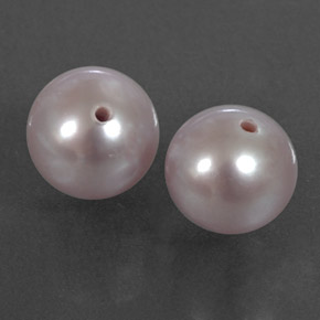 Gemas de perla rosa natural de 5,51 ct, esfera / bola, opaco