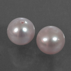 Gemas de Perla Rosado plateado natural de  ct, Esfera / Bola, Opaco