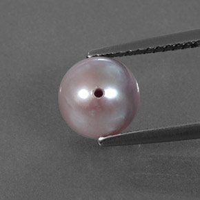 Perla rosa natural de 2,58 ct, esfera / bola, opaco