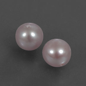 Gemas de perla rosa natural de 5,55 ct, esfera / bola, opaco
