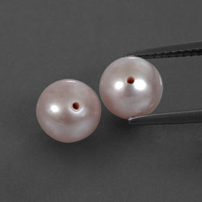 Gemas de perla rosa natural de  ct, esfera / bola, opaco