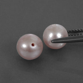 Gemas de perla rosa natural de  ct, esfera / bola, opaco