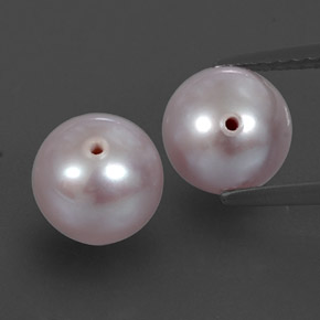Gemas de perla rosa natural de  ct, esfera / bola, opaco