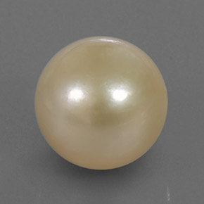 Perla oro natural de 14,49 ct, esfera / bola, opaco