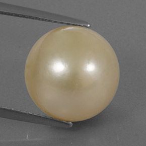 Perla oro natural de 14,49 ct, esfera / bola, opaco