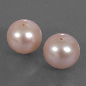 Gemas de perla rosa natural de 6,27 ct, esfera / bola, opaco
