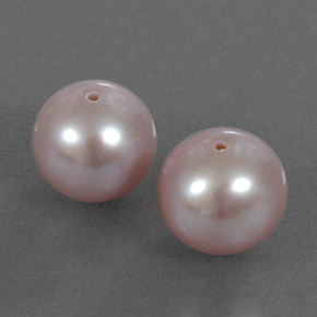 Gemas de perla rosa natural de  ct, esfera / bola, opaco