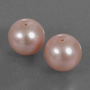 Gemas de perla rosa natural de 6,18 ct, esfera / bola, opaco
