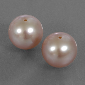 Gemas de perla rosa natural de 6,30 ct, esfera / bola, opaco
