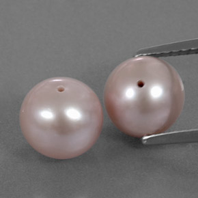 Gemas de Perla Rosado naranja natural de 6.38 ct, Esfera / Bola, Opaco