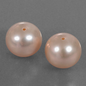Gemas de perla rosa natural de  ct, esfera / bola, opaco