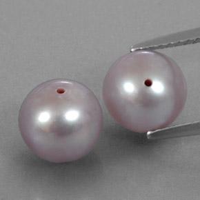 Gemas de Perla Rosado medio natural de 6.16 ct, Esfera / Bola, Opaco