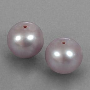 Gemas de Perla Rosado medio natural de 6.16 ct, Esfera / Bola, Opaco