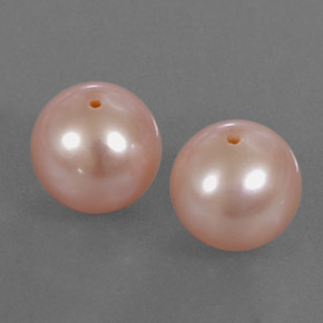 Gemas de perla rosa natural de 6,12 ct, esfera / bola, opaco