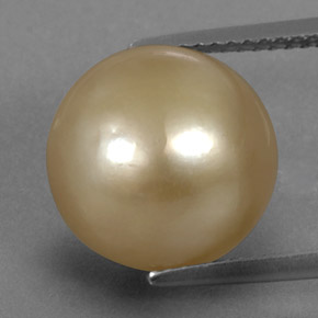 Perla oro natural de 13,35 ct, esfera / bola, opaco