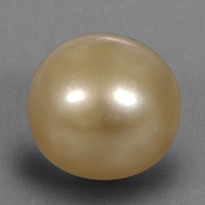 Perla oro natural de 13,35 ct, esfera / bola, opaco