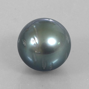 Perla Plata natural de 12.54 ct, Esfera / Bola, Opaco