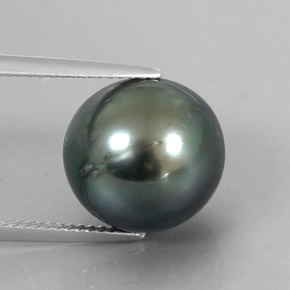Perla Plata natural de 14.27 ct, Esfera / Bola, Opaco