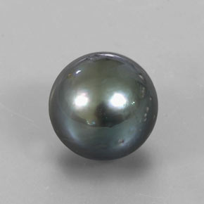 Perla Plata natural de 12.93 ct, Esfera / Bola, Opaco
