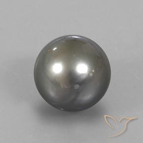 Perla Plata natural de 13.34 ct, Esfera / Bola, Opaco