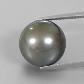 Perla Plata natural de 14.80 ct, Esfera / Bola, Opaco