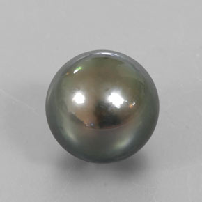 Perla Plata natural de 14.80 ct, Esfera / Bola, Opaco