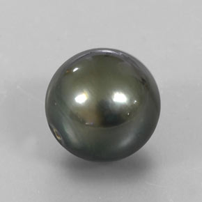 Perla Plata natural de 15.48 ct, Esfera / Bola, Opaco