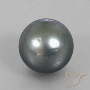 Perla Plata natural de 13.62 ct, Esfera / Bola, Opaco