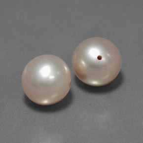 Gemas de perla rosa natural de 6,24 ct, esfera / bola, opaco