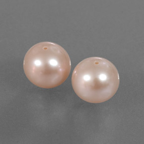 Gemas de perla rosa natural de  ct, esfera / bola, opaco
