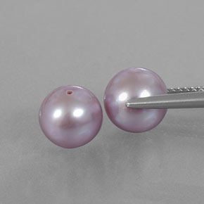 Gemas de perla rosa natural de 6,11 ct, esfera / bola, opaco