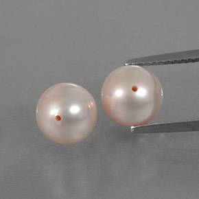 Gemas de Perla Naranja claro natural de 6.24 ct, Esfera / Bola, Opaco