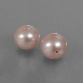 Gemas de perla rosa natural de 6,09 ct, esfera / bola, opaco