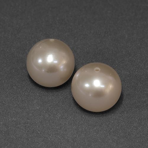Gemas de perla rosa natural de  ct, esfera / bola, opaco