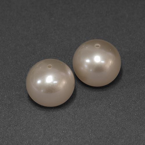 Gemas de perla rosa natural de  ct, esfera / bola, opaco
