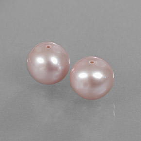 Gemas de perla rosa natural de  ct, esfera / bola, opaco